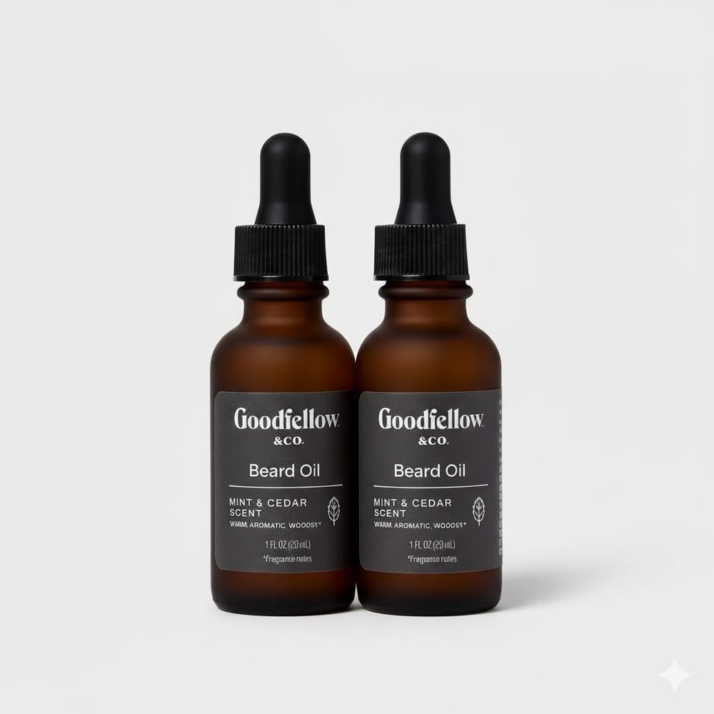 Goodfellow & Co Beard Oil - Moroccan Mint & Cedar - 1 fl oz (Bundle of 2)