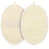 2 Pack Natural Loofah Exfoliating Body Scrubber, Biodegradable Plant-Based Luffa Bath Sponge Pad for Men and Women, Large Exfoliating Shower Loofa Scrubber (Beige) view 1