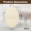 2 Pack Natural Loofah Exfoliating Body Scrubber, Biodegradable Plant-Based Luffa Bath Sponge Pad for Men and Women, Large Exfoliating Shower Loofa Scrubber (Beige) view 4