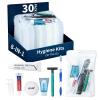 30 Pack Hygiene Kits for Homeless in Bulk, 8-in-1 Personal Toiletry Kit Individually Packed with Toothbrush, Toothpaste, Comb, Flossers,Shampoo, Soap, Razor & Shaving Cream view 1