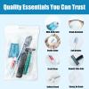 30 Pack Hygiene Kits for Homeless in Bulk, 8-in-1 Personal Toiletry Kit Individually Packed with Toothbrush, Toothpaste, Comb, Flossers,Shampoo, Soap, Razor & Shaving Cream view 2