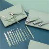 16-Piece Green Stainless Steel Nail Clipper Set Pedicure Knife Manicure Tools Complete view 3