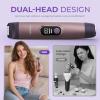PRITECH Bikini Trimmer for Women, 2-in-1 Painless Electric Razors for Silk Skin, Portable Lady Shaver for Women Private Area, Face, Legs & Underarms, Wet/Dry LED view 4