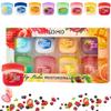 8Pcs Fruit Flavored Lip Care Set, Admd Mini Lip Balm Set, 8-in-1 Fruity Mini Lip Balms Can Be Used as Glosses Night Balms Colorless Lipsticks Long-Lasting Moisturizing Lip Mask (8PCS) view 1