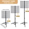 Braiding Hair Rack Height Adjustable Braiding Rack 144 Pegs 2-Side Hair Divider for Separator Stand Stylist Display Stand view 2