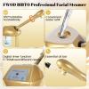Facial Steamer Professional with More Steam for Deep Cleansing and Hydration, Steamer for Facial with Time Setting, Face Steamer Adjustable Height for Beauty, Spa and Home Use, Gold view 4