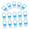 COOLHIYA 100pcs Blue Small Nail Cleaning Brushes with Plastic Bristles Portable Under Nail Scrubber for Home Beauty Care Pedicure Use 100pcs view 1