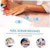 COOLHIYA 100pcs Blue Small Nail Cleaning Brushes with Plastic Bristles Portable Under Nail Scrubber for Home Beauty Care Pedicure Use 100pcs view 3