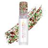 Hair Glitter Stick, Perfect Sparkling Theme Day Neon Outfit Singer Concert Music Rave Festival Party Christmas Accessories Face and Body Glitter Makeup. (Red & Green& White) view 1