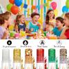 Green Hair Glitter Stick, Perfect Sparkling Theme Day Neon Outfit Singer Concert Music Rave Festival Party St Patricks Day Accessories Face and Body Glitter Makeup. view 4