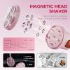 PRITECH Electric Razors for Women Legs, Easy-Clean Body Shaver, Wet & Dry Waterproof Bikini Trimmer, Portable Lady Hair Remover for Face Underarms Pubic (Pink) view 4