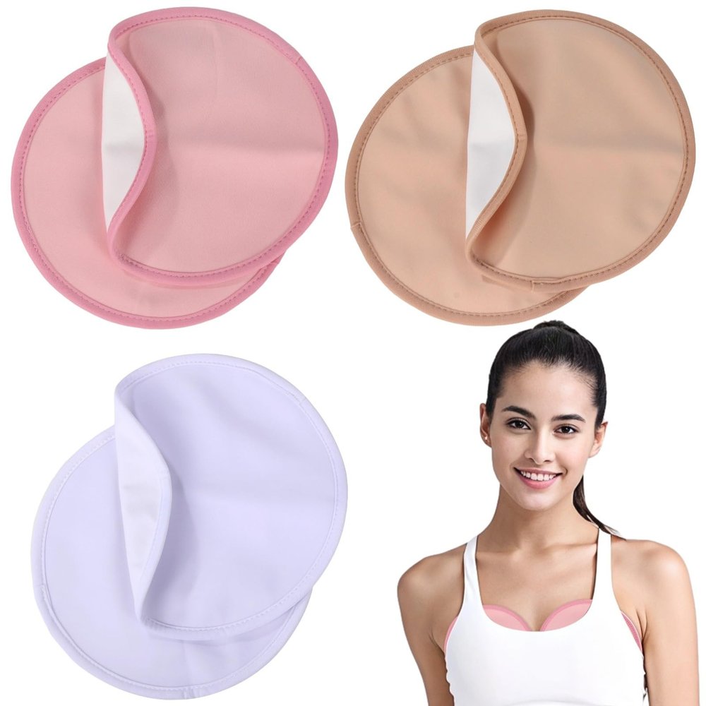 LUMINFLY 6 Castor Oil Breast Wraps, Reusable Leak-Proof Pads, Organic Cotton, Soft, Comfortable, And Easy To Carry For Nursing & Therapy