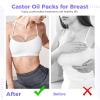 LUMINFLY 6 Castor Oil Breast Wraps, Reusable Leak-Proof Pads, Organic Cotton, Soft, Comfortable, And Easy To Carry For Nursing & Therapy view 3