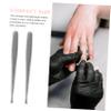 Beatifufu 5pcs Stainless Steel Cuticle Pusher Tool Dual-ended Nail Care Dead Skin Remover for Manicure Pedicure Comfortable Polished Edges Travel-friendly Cuticle Tools for Nails view 3