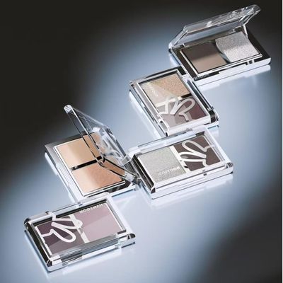 CYAYLM HYNTOOR Dual Color Eyeshadow Palette, Silver and Dark Brown, Shimmer and Matte Finish, Professional Makeup for Daily and Party Wear (1003, 3g)