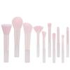 MELADY 10Pcs Mini Makeup Brush Set - Crystal Handle Portable Travel Kit for Powder, Contour, Blush, Eyeshadow Professional Beauty Tools for Daily & Travel Use (pink) view 1