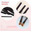 LUMINFLY 200 Disposable Slant Tip Brow Brushes, Soft Synthetic Fibers, Ideal For Makeup, Eyebrow Tinting & Eye Cosmetic Work view 3