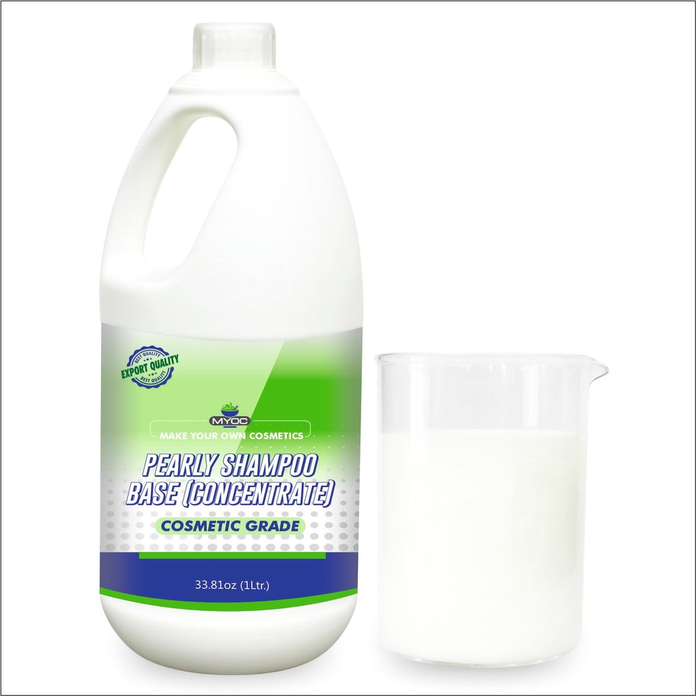 MYOC Pearly Shampoo Base (Concentrate) | Cosmetic Grade Sulphate-Free Base for DIY Haircare Formulations | Ready-to-Use Concentrate for Custom Shampoos  1 Litre (33.81 fl oz)