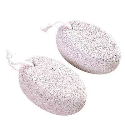 HAKIDZEL 2pcs Double-Sided Natural Stone Callus Remover Foot File for Dead Skin Removal and Foot Care Rough Surface with Comfortable Grip and Rounded Edges Promotes Skin Health