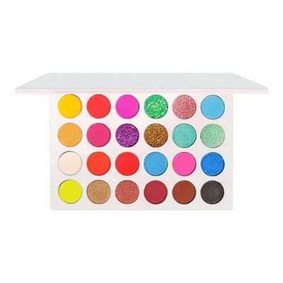 ASWRTYJO 24 Color Eye Shadow Plate Matte Pearlescent Sequins Stage Makeup