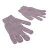 Beatifufu Purple Five Finger Bath Exfoliating Gloves for Men Women Stretchy Body Scrub Mitts Dual-sided Shower Scrubber Suitable for Spa Massage Dead Skin Removal view 1