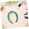 CONGARTENO Green Knotted Headband for Women Wide Fashion Hairband with Sophisticated Knot Design Comfortable Fit Stylish Hair Accessory for Casual Work and Party Wear view 4