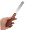 IWOWHERO Wooden Handle Wax Applicator Spatula for Hair Removal Stainless Steel Body Hair Removal Scraper Waxing Tool for Smooth Skin Compact and Comfortable Grip for Home and Salon Use view 3