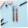 IWOWHERO Wooden Handle Wax Applicator Spatula for Hair Removal Stainless Steel Body Hair Removal Scraper Waxing Tool for Smooth Skin Compact and Comfortable Grip for Home and Salon Use view 4
