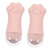 Beatifufu 2 Pcs Dual-function Cat Paw Face Massage Rollers Pink Portable Facial Massage Tool for Skin Soothing Enhances Serum Absorption Versatile Use for Jawline Cheeks Forehead Undereye view 1