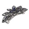 Beatifufu Floral Rhinestone Hair Barrette for Women Elegant Metal Flower Clip with Strong Spring Mechanism Versatile Styling for Thick and Thin Hair for Bridal and Everyday Use view 1