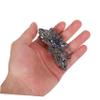Beatifufu Floral Rhinestone Hair Barrette for Women Elegant Metal Flower Clip with Strong Spring Mechanism Versatile Styling for Thick and Thin Hair for Bridal and Everyday Use view 4