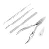 PLAFOPE 5pcs Nail Trimmers Set Stainless Steel Manicure Tools with Non-Slip Handles for Ingrown Toenails Prevention Pedicure Nail Clippers Kit view 1