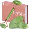 BAIMEI IcyMe Gua Sha Jade Roller Set and Resin Gua Sha Tool with Handle - Full Body Facial Skincare Kit for Puffiness Relief Self Care Gift view 2