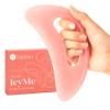 BAIMEI IcyMe Gua Sha Jade Roller Set and Resin Gua Sha Tool with Handle - Full Body Facial Skincare Kit for Puffiness Relief Self Care Gift view 3