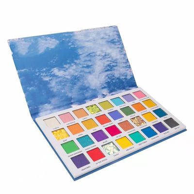ASWRTYJO 32 Color Eye Shadow Plate Matte Pearl Sequins Stage Makeup Bright