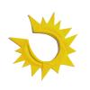 cunueae Halloween Funny Sun Headband, Eye-Catching Birthday Party Outfit, Role Playing Decoration for Girls, Fashion Accessory view 2