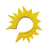 cunueae Halloween Funny Sun Headband, Eye-Catching Birthday Party Outfit, Role Playing Decoration for Girls, Fashion Accessory view 3