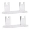 Luqeeg 2PCS Acrylic Shaving Holder Stand, Acrylic Men's Shaving Stand Holder, Bathroom Countertop Organizer Stable Storage Bracket for Viking Blades Chief Mk 23c 4x1.5x1.7in (Transparent) view 1