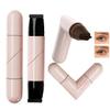 Baorder 2PCS Black and Brown Eyeliner Stamp Set,2025 New Foldable Gel Eyeliner Stamp Pencil,Double Ended Marker Gel,Long-Lasting Waterproof Quick Drying Natural Smudge Resistan for Beginners view 1