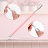 3 Pcs Cuticle Trimmer with Cuticle Pusher, Effortless Nail Cuticle Nipper, Pink Pedicure Manicure Tool, Stainless Steel Dual End Pusher, Sharp Blades Dead Skin Clipper for Fingernails and Toenails view 4