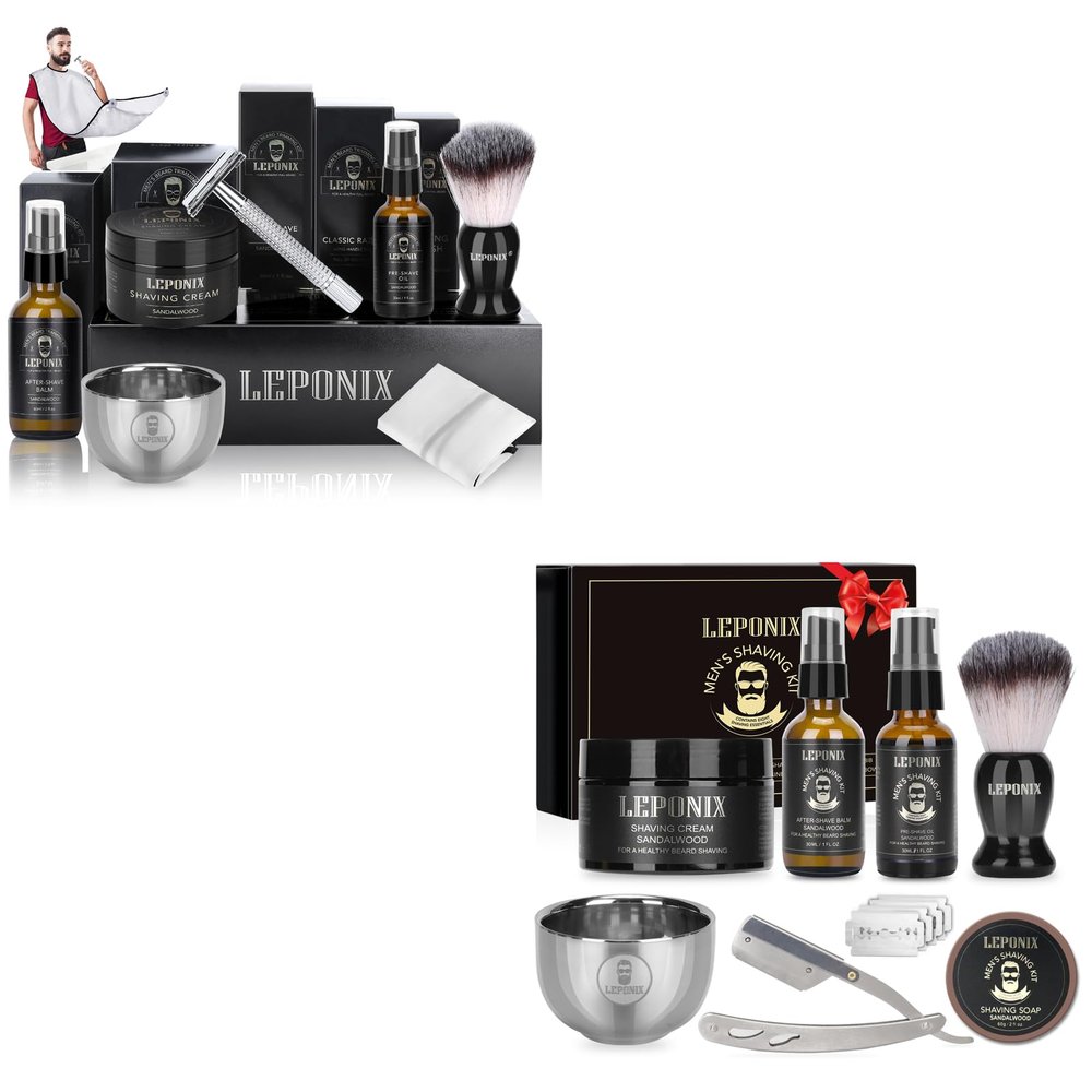 Safety Razor Shaving Kit & Straight Razor Shaving Kit