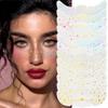 12pcs Glitter Freckles,Face Glitter Freckles Face Tattoo Sparkle for Teenagers Young Women, Gold Holographic Face Body Makeup Patches for Christmas Halloween Rave Fairy Accessories Outfits view 1