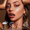 12pcs Glitter Freckles,Face Glitter Freckles Face Tattoo Sparkle for Teenagers Young Women, Gold Holographic Face Body Makeup Patches for Christmas Halloween Rave Fairy Accessories Outfits view 4