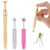 3 Pack Piercing Grabber Tool Kit 16G,18G Stainless Steel Flat Back Earrings Applicator Stainless Steel Flat Back Earrings Pickup Grabber Pick Up Tool for Ear Nose Lip Body Jewelry Changes view 1