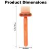 2-in-1 Comb Cleaner with Pick and Bristles, Hair Brush Cleaner Tool Rake for Home Salon Travel Use Effectively Clear Hair Dust Grease and Dirt view 2