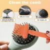 2-in-1 Comb Cleaner with Pick and Bristles, Hair Brush Cleaner Tool Rake for Home Salon Travel Use Effectively Clear Hair Dust Grease and Dirt view 3