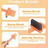 2-in-1 Comb Cleaner with Pick and Bristles, Hair Brush Cleaner Tool Rake for Home Salon Travel Use Effectively Clear Hair Dust Grease and Dirt view 4