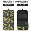 Kuquteed Tropical Banana Hanging Toiletry Bag for Women Men Palm Leaves Makeup Cosmetic Bag Water Resistant Portable Toiletries Organizer Bag for Travel Accessories Essentials view 4