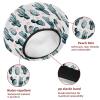 2 Sets Large name) Shower Caps for Women, Waterproof Shower Cap Double Layers Bath Caps for Women Long Thick Hair view 4