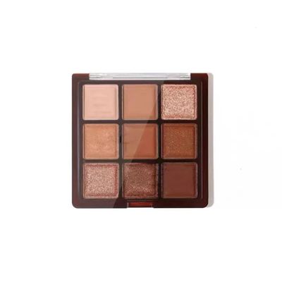 ASWRTYJO 9 Color Pearl Matte Chocolate Eye Shadow Palette Shiny Makeup